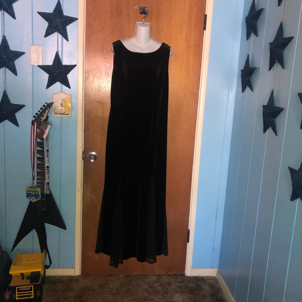 Ronni Nicole 16 Black Goth Mesh inset Dress